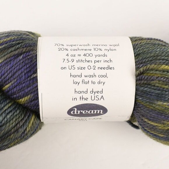Dream In Color Smooshy Cashmere Yarn SW Merino Wool Cashmere Nylon Canary Cape - Picture 3 of 4